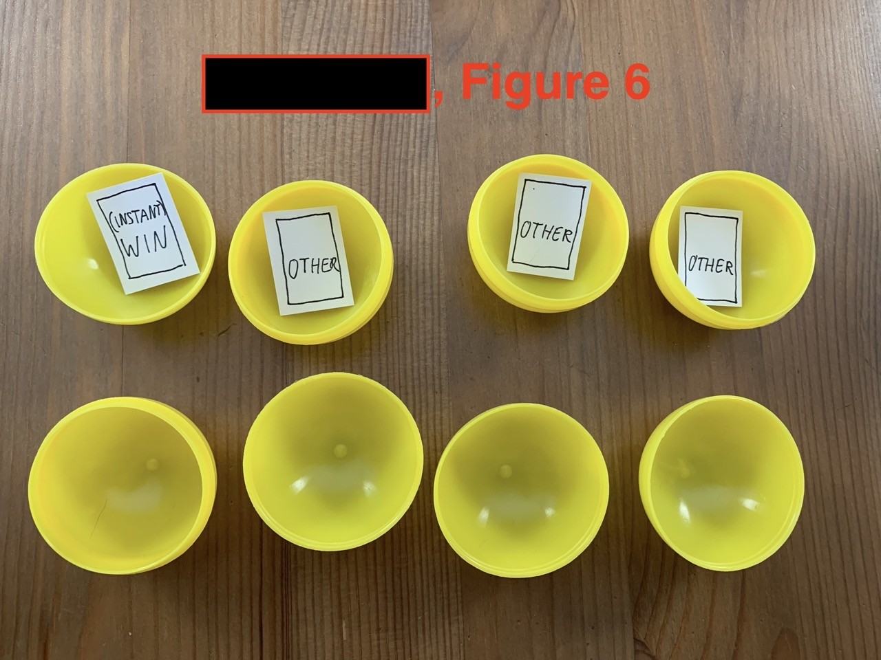 Figure 6 - Insertion des découpes dans les boules de tirage